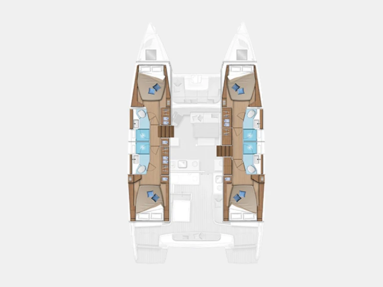 Bareboat Rental Catamaran Lagoon with a boat licence