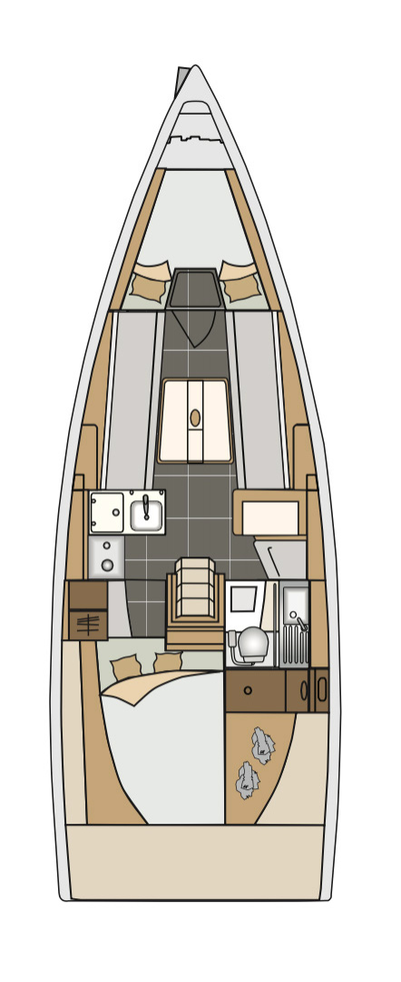 Sailboat rental in Kaštela - Elan Elan E3