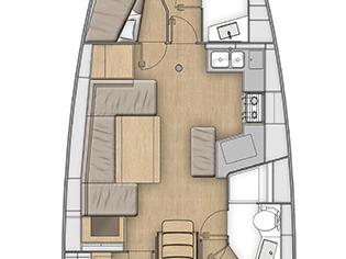 Sailboat rental with or without captain Bénéteau Zadar