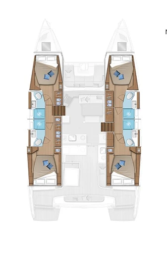 Bareboat Rental Catamaran Lagoon with a boat licence