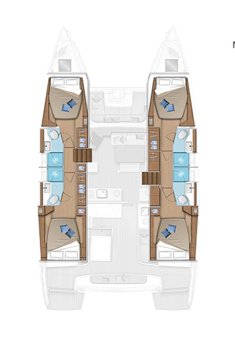 Bareboat Rental Catamaran Lagoon with a boat licence