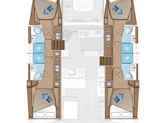 Bareboat Rental Catamaran Lagoon with a boat licence