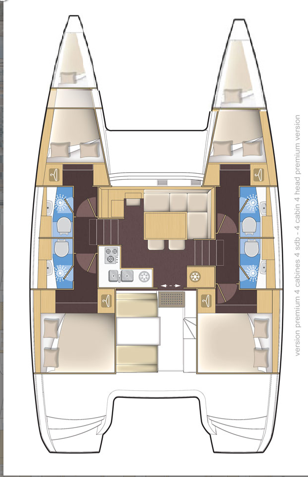 Catamaran for rent Biograd na Moru at the best price