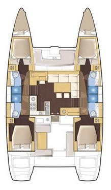 Bareboat Rental Catamaran Lagoon with a boat licence