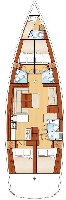 Sailboat rental in Alimos - Bénéteau Oceanis 54