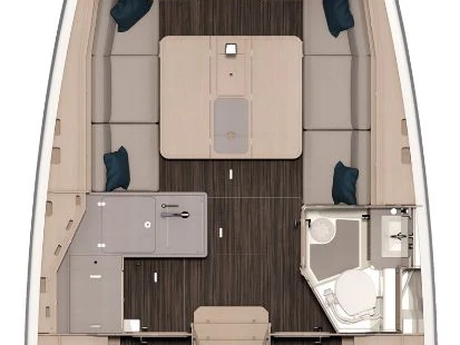 Bareboat Rental Sailboat Dufour with a boat licence