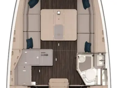 Bareboat Rental Sailboat Dufour with a boat licence