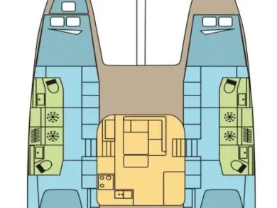 Bareboat Rental Catamaran Excess with a boat licence