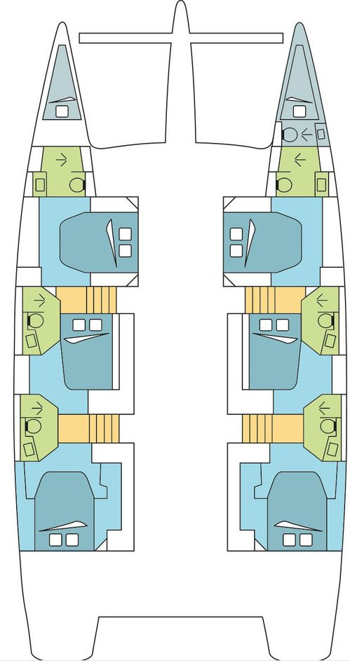 Bareboat Rental Catamaran Fountaine Pajot with a boat licence