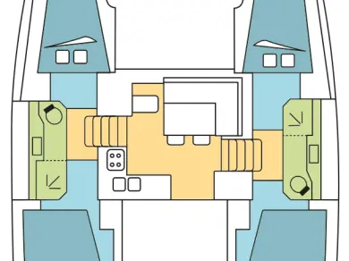 Bareboat Rental Catamaran Lagoon with a boat licence