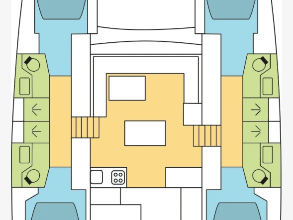 Bareboat Rental Catamaran Lagoon with a boat licence