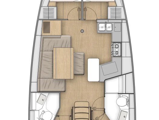 Sailboat rental with or without captain Bénéteau Fethiye