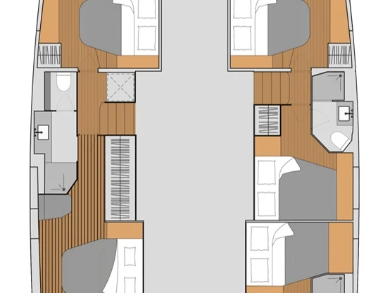 Catamaran rental with or without captain Fountaine Pajot Néa Péramos