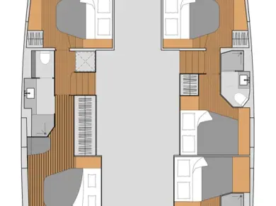 Catamaran rental with or without captain Fountaine Pajot Néa Péramos