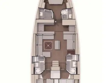 Bareboat Rental Sailboat Dufour with a boat licence