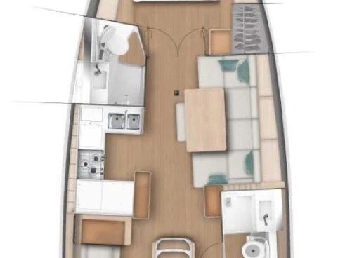Bareboat Rental Sailboat Jeanneau with a boat licence