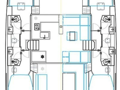 Catamaran rental in Alimos - Nautitech Nautitech 46 Fly