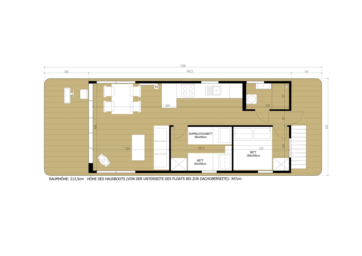 Houseboat rental with or without captain WOMA Fürstenberg/Havel