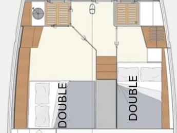 Sailboat rental in Gouvia - Hanse Moody 54 DS