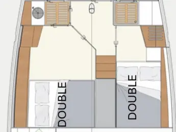 Sailboat rental in Gouvia - Hanse Moody 54 DS