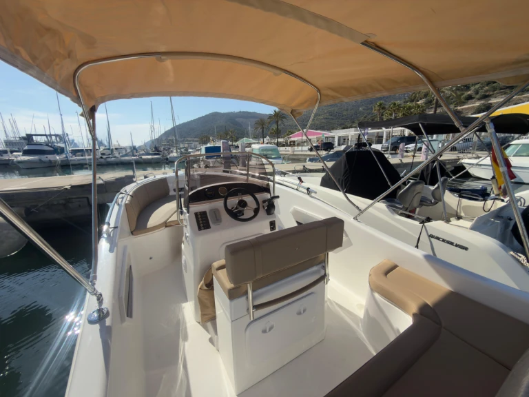 Allegra Boats Action 21D charter bareboat or captained in  Port Ginesta