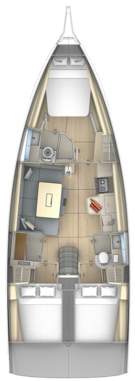 Sailboat rental in Jezera - Dufour Dufour 41