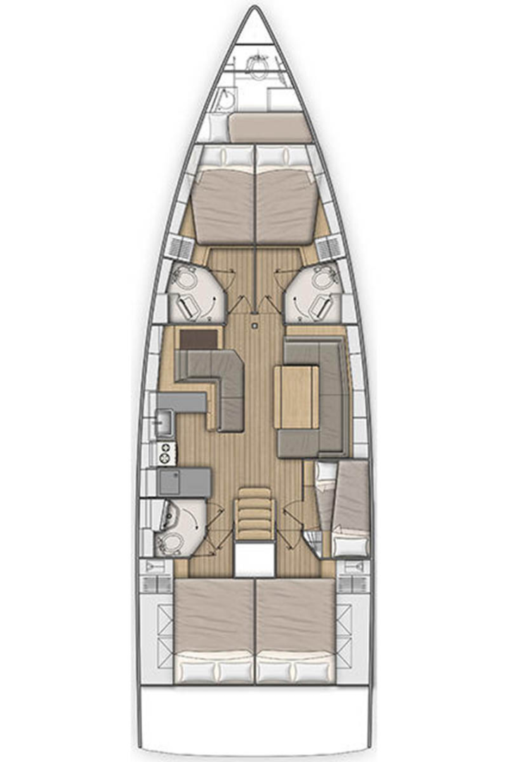 Sailboat rental in Marmaris (district) - Bénéteau Oceanis 51.1