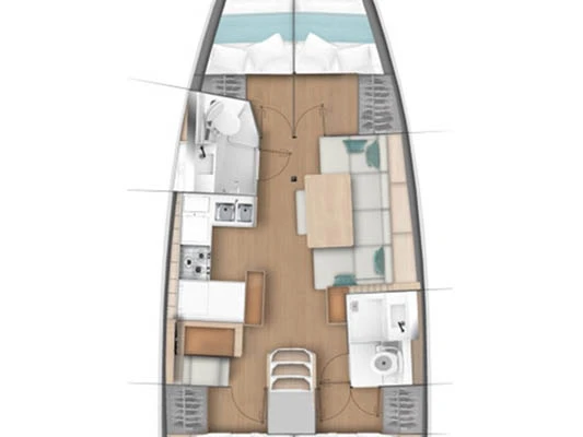 Sailboat rental with or without captain Jeanneau Seget Donji