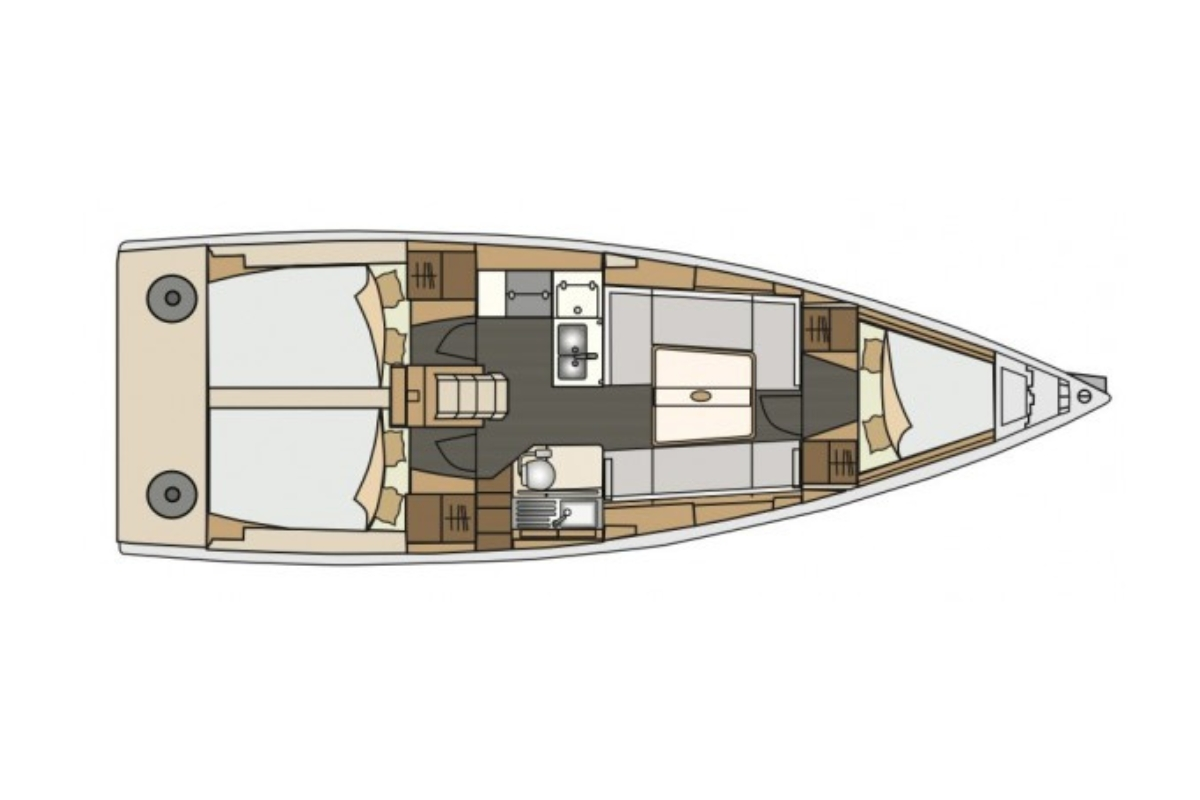 Sailboat rental in Biograd na Moru - Elan E4