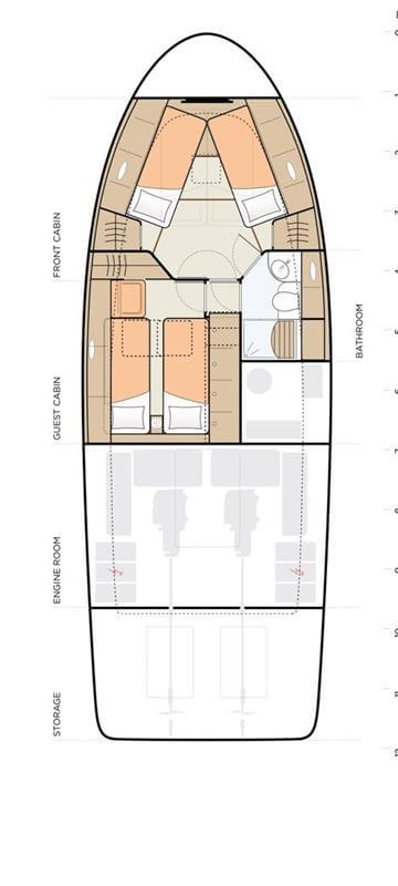 Luxury Yacht rental in Biograd na Moru - Greenline Yachts Greenline 40