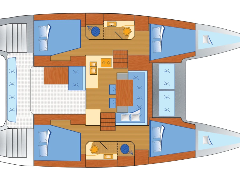 Bareboat Rental Catamaran Lagoon with a boat licence