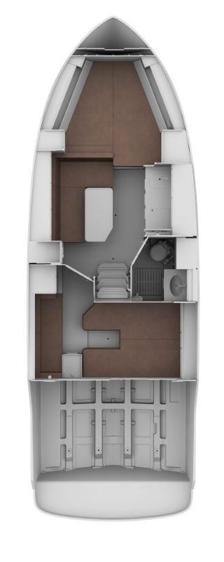 Bareboat Rental Motorboat Bavaria with a boat licence