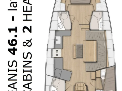 Rent a Bénéteau Oceanis 46.1 Split