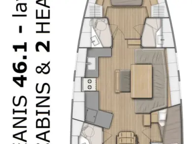 Rent a Bénéteau Oceanis 46.1 Split