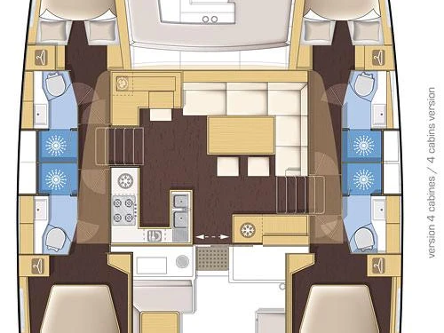 Lagoon Lagoon 450 F charter bareboat or captained in  Pálairos