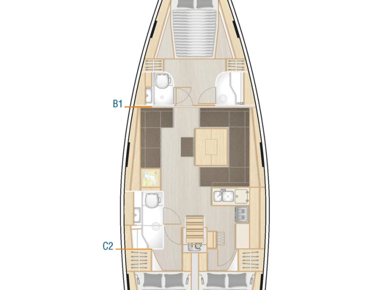 Sailboat rental with or without captain Hanse Sukošan