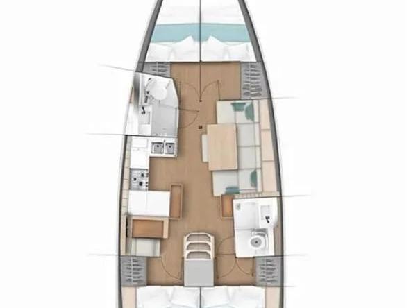 Yacht charter Gouvia cheap Sun Odyssey 440