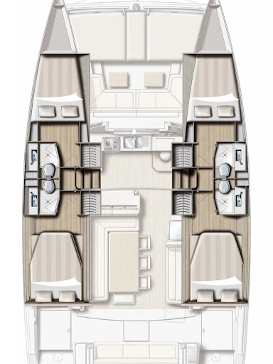 Catamaran rental in Šibenik - Bali Bali 4.1