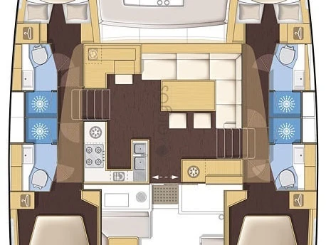 Bareboat Rental Catamaran Lagoon with a boat licence