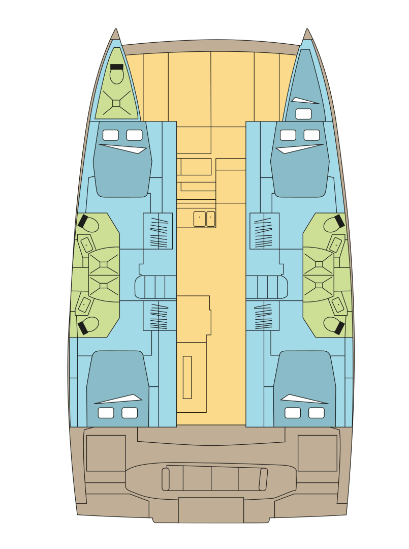 Bali Bali 4.4 charter bareboat or captained in  Komolac