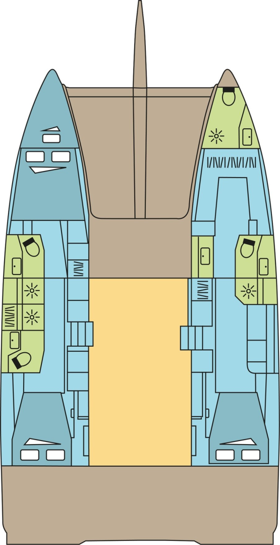 Bareboat Rental Catamaran Excess with a boat licence
