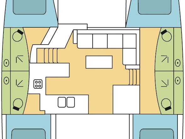 Catamaran rental in Placentia Village - Fountaine Pajot Helia 44