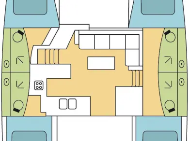 Catamaran rental in Placentia Village - Fountaine Pajot Helia 44