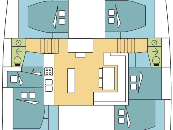 Bareboat Rental Catamaran Lagoon with a boat licence