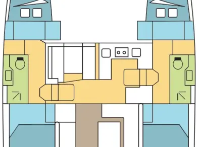 Bareboat Rental Catamaran Nautitech with a boat licence