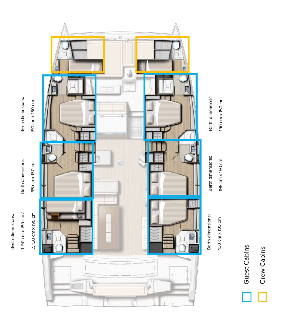 Catamaran rental with or without captain Bali Kaštela