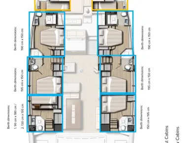 Catamaran rental with or without captain Bali Kaštela