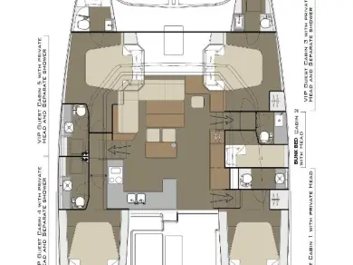 Dufour Dufour Catamarans 48 Sail in Kaštela on SamBoat