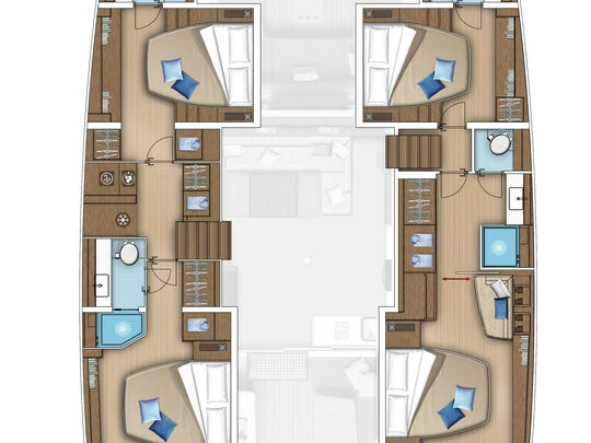 Yacht charter Kaštela cheap Lagoon 55