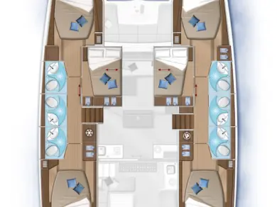 Lagoon Lagoon 50 charter bareboat or captained in  Alimos